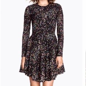 H&M Confetti Print Skater Dress - NWT!